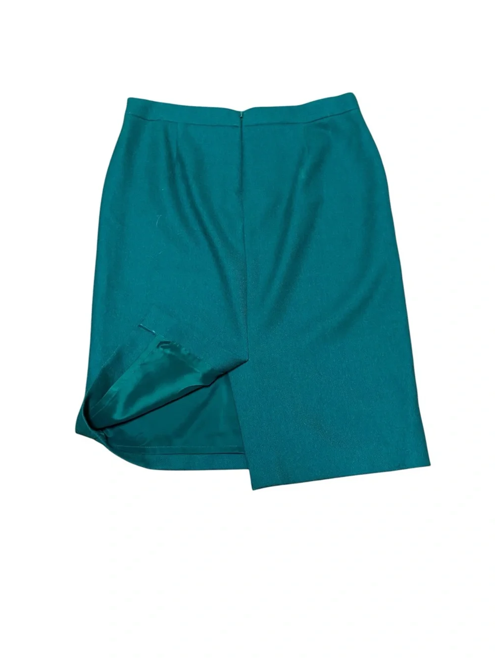 J.Crew Women’s No. 2 Wool Pencil Skirt Emerald Green Size 10T Fall Office Work